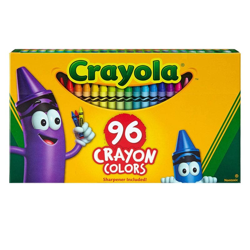 Crayola 96Ct Crayons Hinged Top Box (Pack of 6) - Crayons - Crayola LLC