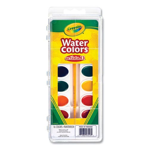 Crayola Artista Ii Washable Watercolor Set 16 Assorted Colors Palette Tray - School Supplies - Crayola®