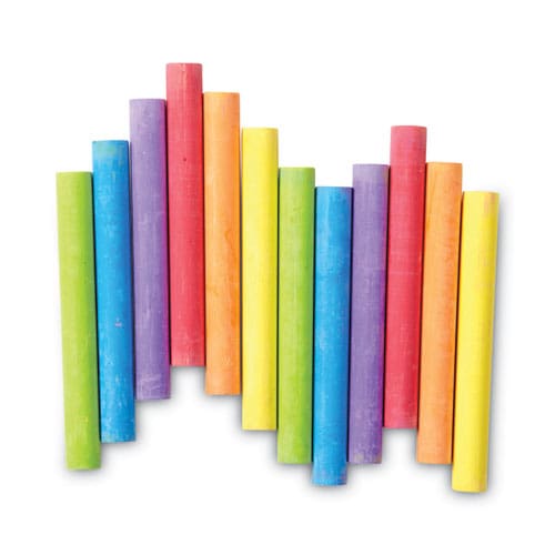 Crayola Chalk 3 X 0.38 Diameter 6 Assorted Colors 12 Sticks/box - School Supplies - Crayola®