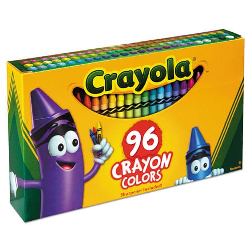 Crayola Classic Color Crayons In Flip-top Pack With Sharpener 96 Colors/pack - School Supplies - Crayola®