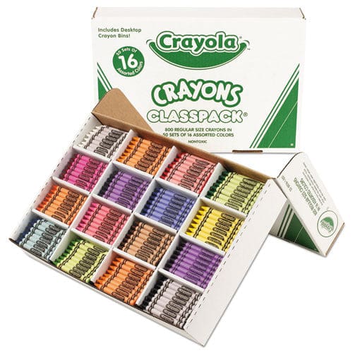 Crayola Classpack Regular Crayons 16 Colors 800/box - School Supplies - Crayola®