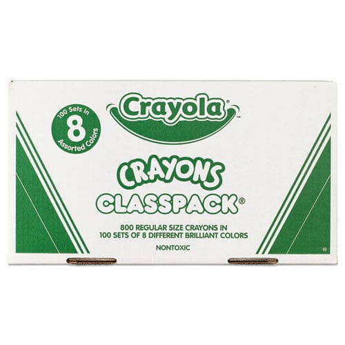 Crayola Classpack Regular Crayons 8 Colors 800/box - School Supplies - Crayola®