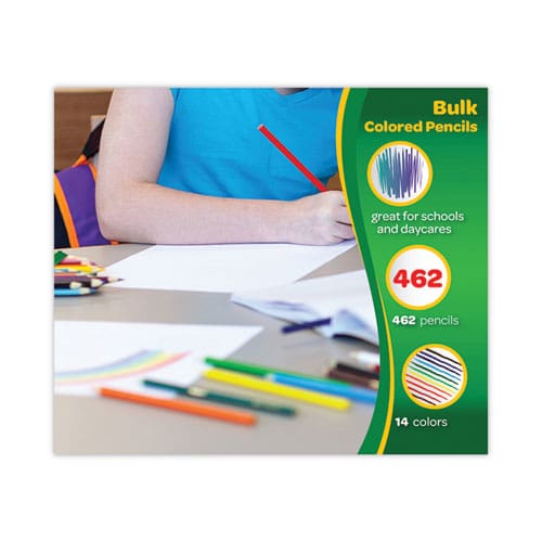 Crayola Color Pencil Classpack Set 3.3 Mm 2b (#1) Assorted Lead/barrel Colors 462/box - School Supplies - Crayola®