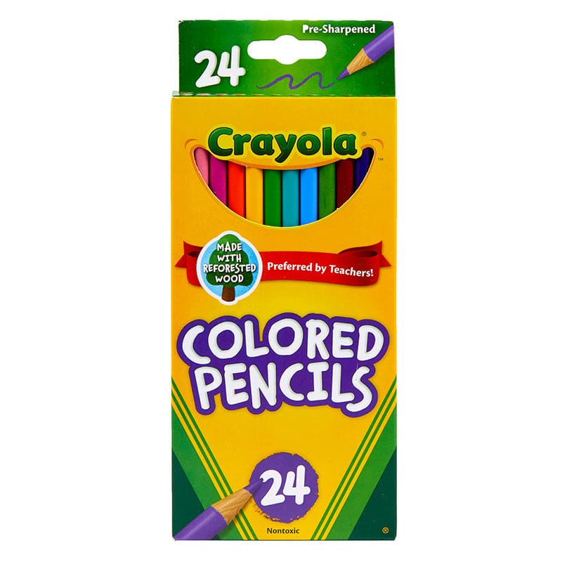 Crayola Colored Pencils 24Pk Asst (Pack of 10) - Colored Pencils - Crayola LLC