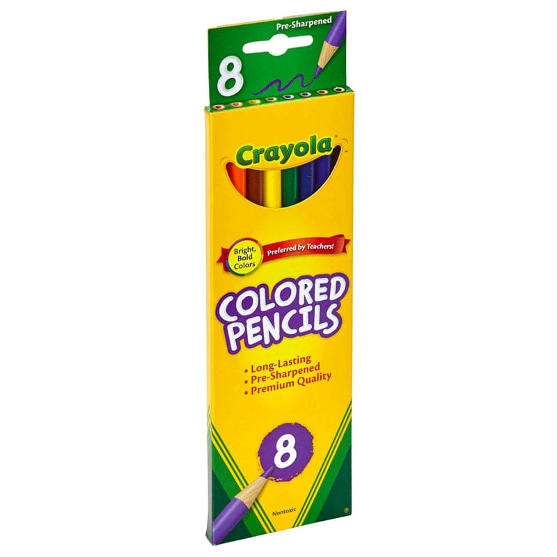 Crayola Colored Pencils 8 Ct Asst (Pack of 12) - Colored Pencils - Crayola LLC