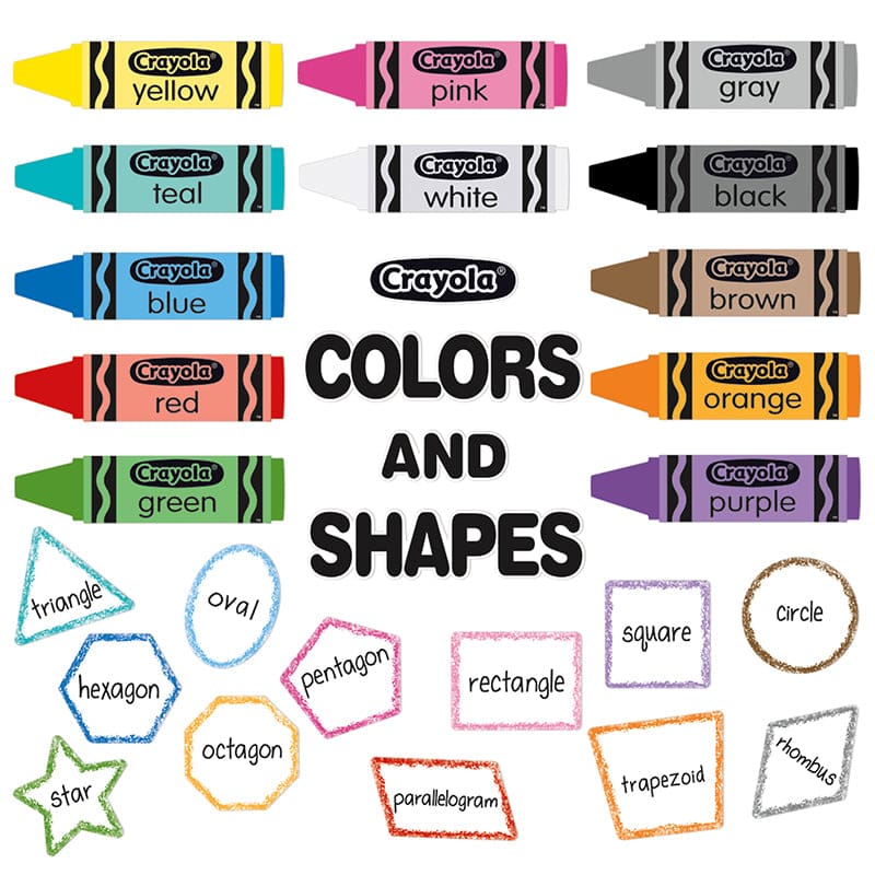 Crayola Colors & Shapes Bb Set (Pack of 3) - Classroom Theme - Eureka