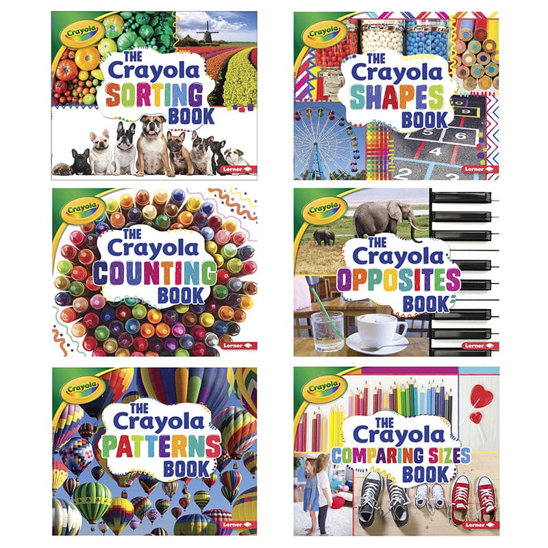 Crayola Concepts 6 Book Set - Math - Lerner Publications