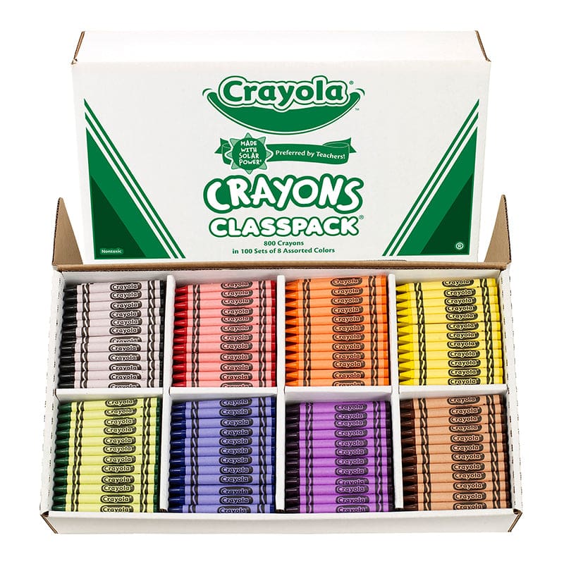 Crayola Crayons Classpacks 8 Color Reg Size 800 Count - Crayons - Crayola LLC