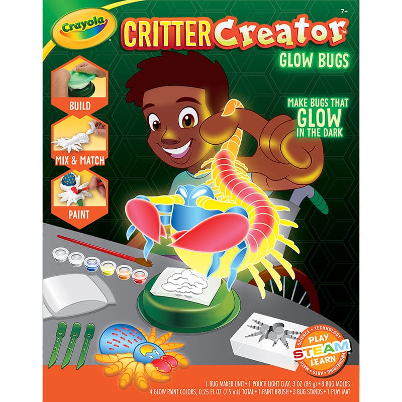 Crayola Critter Creator Glow Bugs (Pack of 2) - Clay & Clay Tools - Crayola LLC