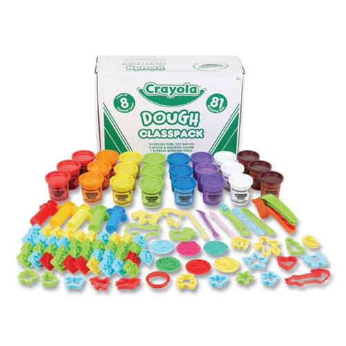 Crayola Dough Classpack 3 Oz 8 Assorted Colors With 81 Modeling Tools - School Supplies - Crayola®