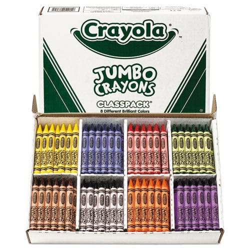 Crayola Jumbo Classpack Crayons 25 Each Of 8 Colors 200/set - School Supplies - Crayola®