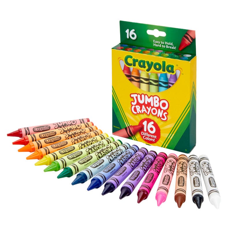 Crayola Jumbo Crayons 16 Color Set (Pack of 6) - Crayons - Crayola LLC