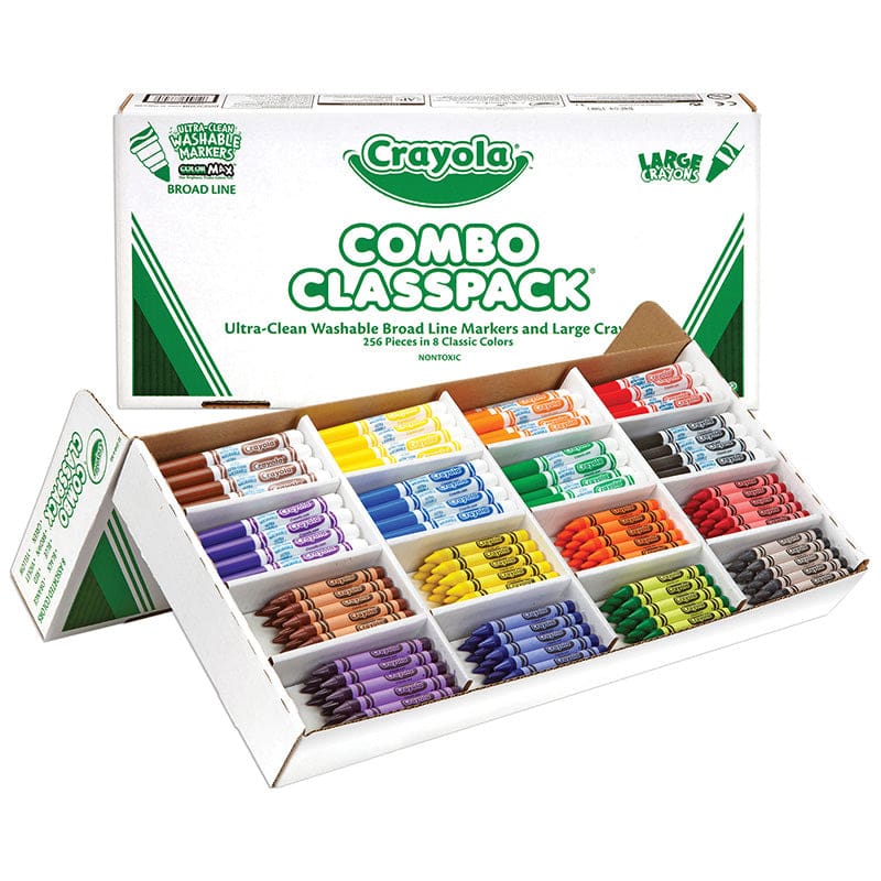 Crayola Large Size Crayons And Markers Classpack - Art & Craft Kits - Crayola LLC