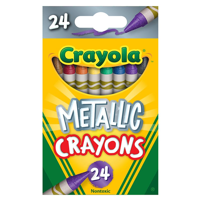 Crayola Metallic Crayons 24 Colors (Pack of 10) - Crayons - Crayola LLC