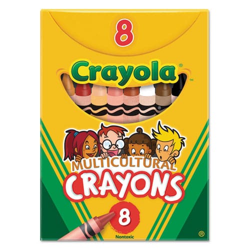 Crayola Multicultural Crayons 8 Skin Tone Colors/box - School Supplies - Crayola®