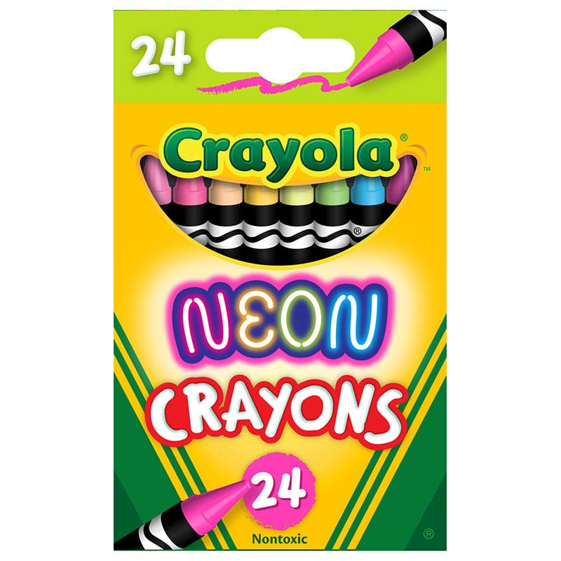 Crayola Neon Crayons 24 Colors (Pack of 10) - Crayons - Crayola LLC