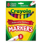 Crayola Non-washable Marker Broad Bullet Tip Assorted Classic Colors Dozen - School Supplies - Crayola®