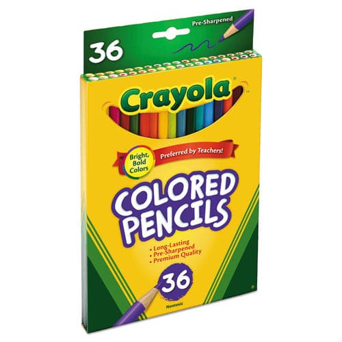 Crayola Short-length Colored Pencil Set 3.3 Mm 2b (#1) Assorted Lead/barrel Colors 36/pack - School Supplies - Crayola®