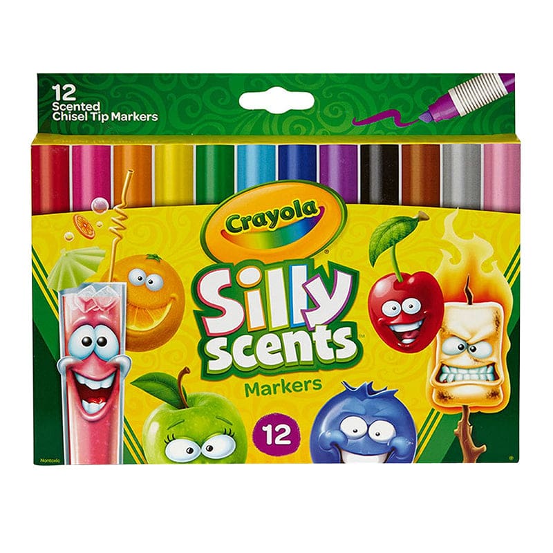 Crayola Silly Scent 12Pk Chisel Tip Washable Marker (Pack of 6) - Markers - Crayola LLC