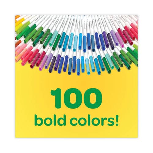 Crayola Super Tips Washable Markers Fine/broad Bullet Tips Assorted Colors 100/set - School Supplies - Crayola®