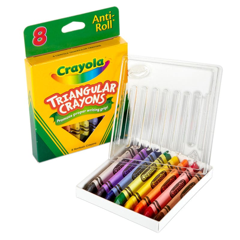 Crayola Triangular Crayons 8 Count (Pack of 12) - Crayons - Crayola LLC