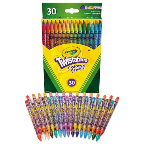 Crayola Twistables Colored Pencils 2 Mm 2b (#1) Assorted Lead/barrel Colors 30/pack - School Supplies - Crayola®