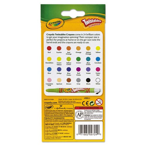 Crayola Twistables Mini Crayons 24 Colors/pack - School Supplies - Crayola®
