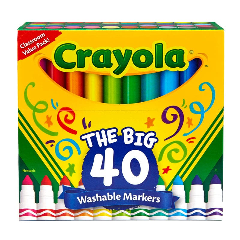 Crayola Wash Broad Line Marker 40Pk - Markers - Crayola LLC