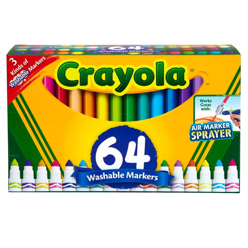 Crayola Wash Broad Line Marker 64Pk - Markers - Crayola LLC