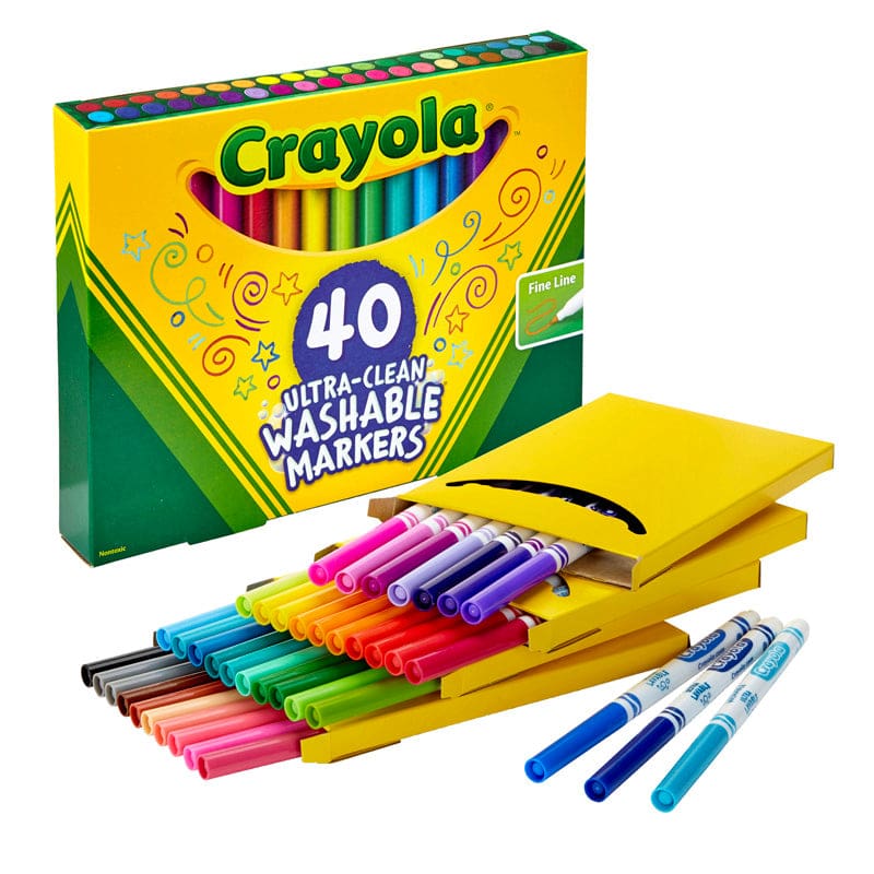 Crayola Wash Fine Line Marker 40Pk - Markers - Crayola LLC