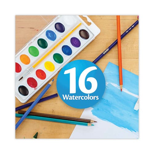 Crayola Washable Watercolors 16 Assorted Colors Palette Tray - School Supplies - Crayola®