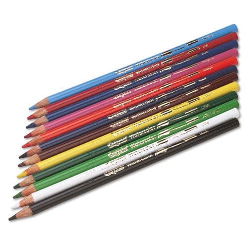 Crayola Watercolor Pencil Classpack Set 3.3 Mm 2b (#1) Assorted Lead/barrel Colors 240/pack - School Supplies - Crayola®
