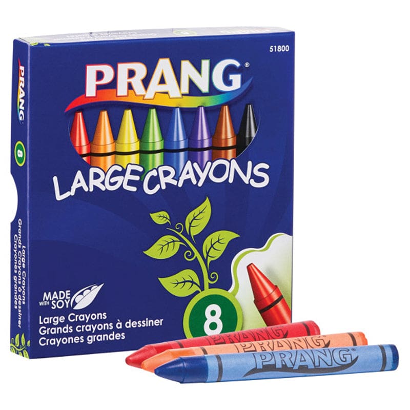 Crayons Large Lift Lid Box 8 Colors Prang (Pack of 12) - Crayons - Dixon Ticonderoga Company