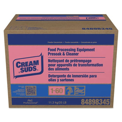 Cream Suds Manual Pot And Pan Presoak And Detergent With Phosphate Baby Powder Scent Powder 25 Lb Box - Janitorial & Sanitation - Cream