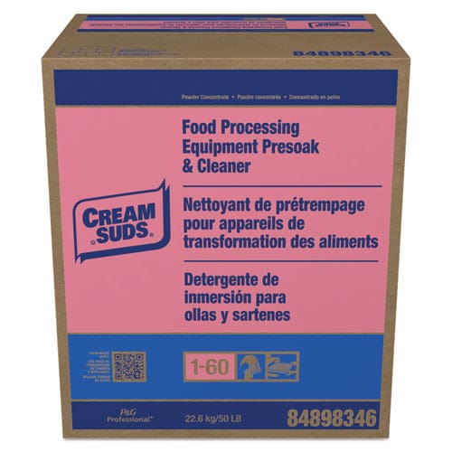 Cream Suds Manual Pot And Pan Presoak And Detergent With Phosphate Baby Powder Scent Powder 50 Lb Box - Janitorial & Sanitation - Cream