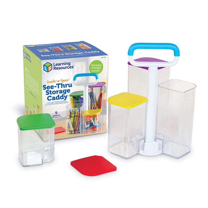 Create-A-Space See & Store Bins (Pack of 2) - Storage Containers - Learning Resources