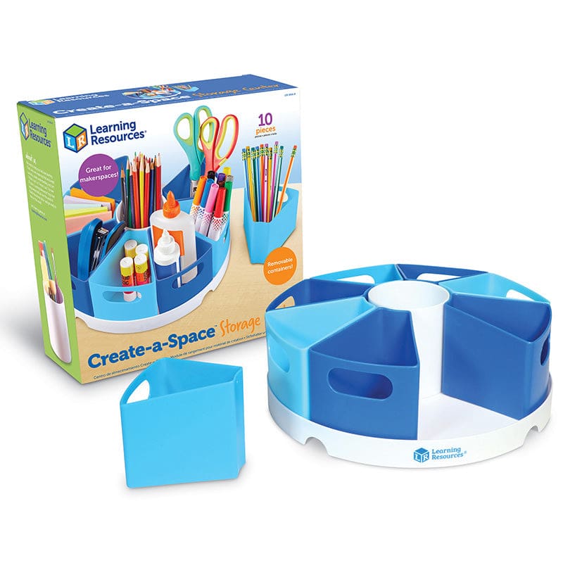 Create-A-Space Storage Center Blue - Desk Accessories - Learning Resources