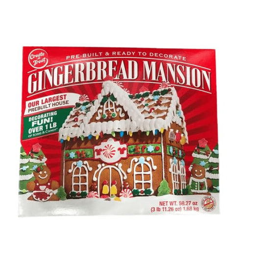 Create A Treat Pre-Built & Ready To Decorate Gingerbread Mansion, 59.27 oz. - ShelHealth.Com