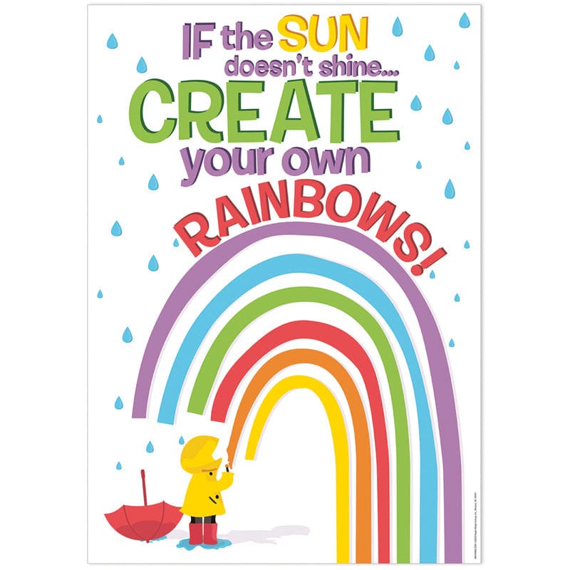 Create Your Own Rainbows Poster (Pack of 12) - Motivational - Eureka