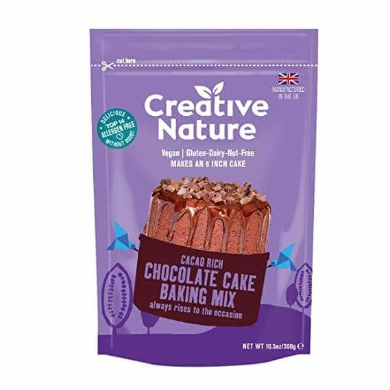 CREATIVE NATURE Grocery > Cooking & Baking CREATIVE NATURE: Cacao Rich Chocolate Cake Baking Mix, 10.5 oz