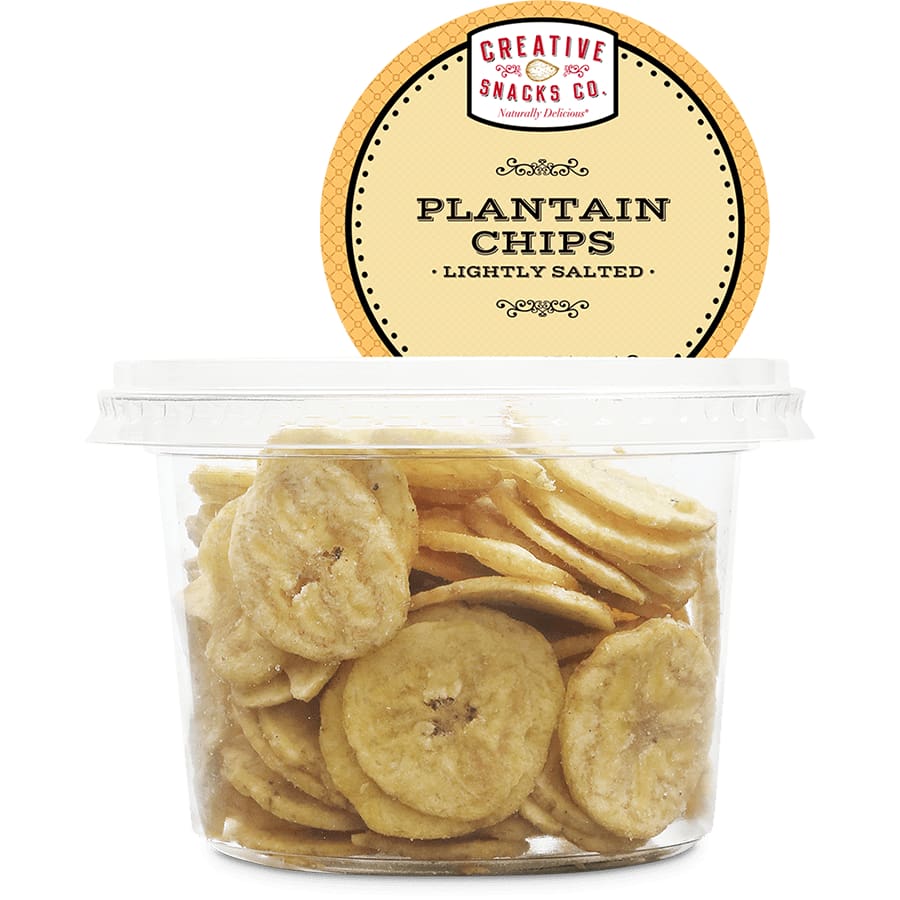 Creative Snacks Creative Snack Plantain Chips with Salt Cup, 3.5 oz