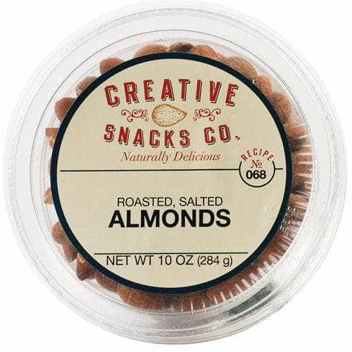 Creative Snacks Creative Snack Roasted Salted Almonds Cup, 10 oz