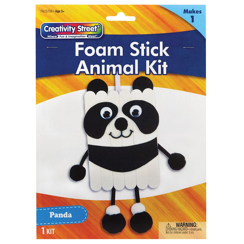 Creativity Street Craft Kit Panda (Pack of 10) - Art & Craft Kits - Dixon Ticonderoga Co - Pacon