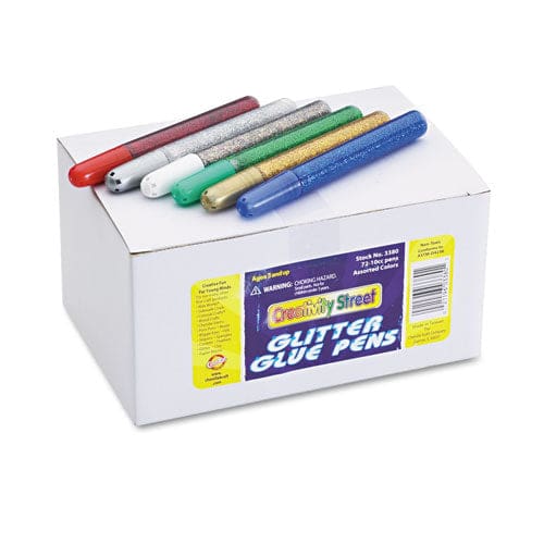 Creativity Street Glitter Glue Pens Assorted 10 Cc Tube 72/pack - School Supplies - Creativity Street®