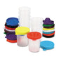 Creativity Street No-spill Paint Cups Assorted Color Lids/cear Cups 10/set - School Supplies - Creativity Street®