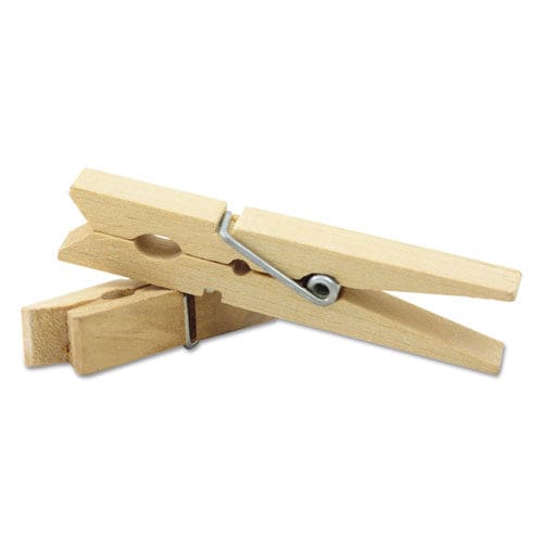 Creativity Street Wood Spring Clothespins 3.38 Length Natural 50/pack - School Supplies - Creativity Street®