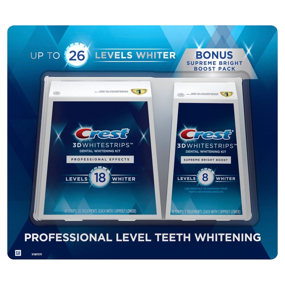 Crest 3D Whitestrips Professional Effects & Supreme Bright Dual Pack - Oral Care - Crest