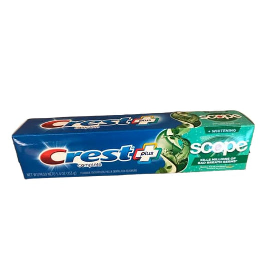 Crest Complete + Scope Whitening Toothpaste, Minty Fresh, 5.4 oz - ShelHealth.Com