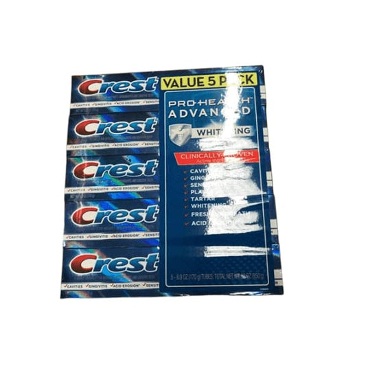 Crest Pro-Health Advanced Whitening Fluoride Toothpaste, 5 pk./6 oz. - ShelHealth.Com