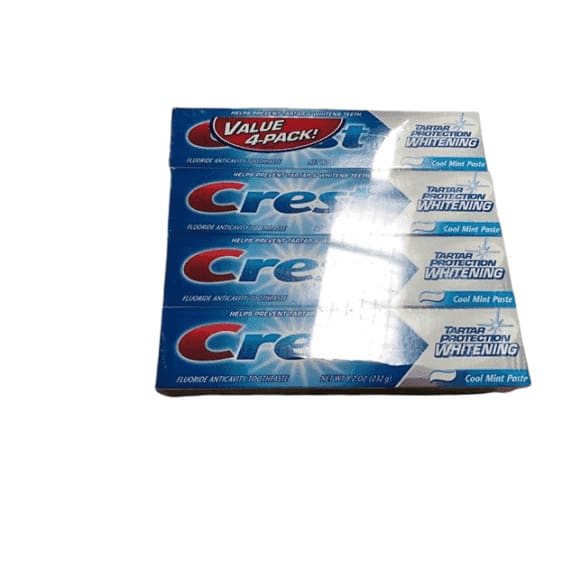 Crest Tartar Control Toothpaste, 4 pk./8.2 oz. - ShelHealth.Com